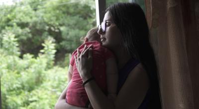 Génesis Pinargote busca reunir USD 2,1 millones para un tratamiento para su bebé, Derek, en Portoviejo (Manabí).