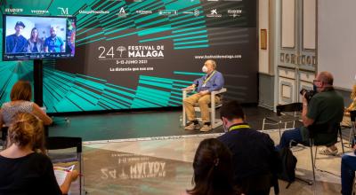 Presentación de 'La ciudad de las fieras' en el Festival de Málaga el 6 de junio de 2021.