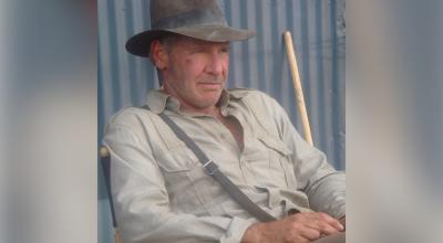 Imagen referencial. El actor Harrison Ford en un rodaje de Indiana Jones.