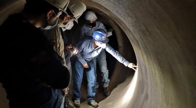 Más de 7.000 fisuras han sido reparadas por Sinohydro en los distribuidores de la central Coca Codo Sinclair.