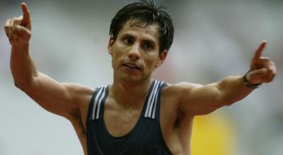 Jefferson Pérez, después del mundial de atletismo en París (Francia), el 23 de agosto de 2003.