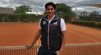 Nicolás Lapentti, en una de las canchas del Arrayanes Country Club, el jueves 19 de agosto de 2021.