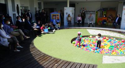 El Presidente de la República, Guillermo Lasso, durante un evento del Ministerio de Inclusión Económica y Social, el 17 de junio de 2021.