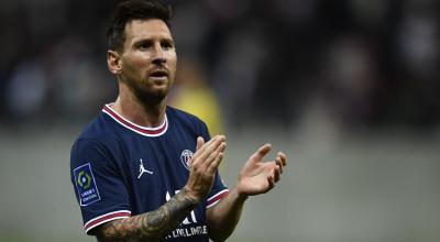 Lionel Messi, durante un partido con el PSG ante el Reims, por la Liga 1 de Francia, el 29 de agosto de 2021.