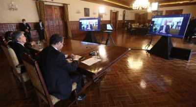 El presidente Guillermo Lasso participó en la PreCop Biodiversidad, el 30 de agosto de 2021.