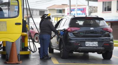 Ambiente de una gasolinera en la ciudad de Quito, el 12 de octubre de 2021.