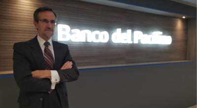 Roberto González, presidente de Banco del Pacífico en Quito, el 20 de octubre de 2021. 