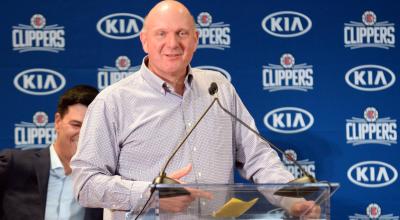 Steve Ballmer, propietario de Los Angeles Clippers, durante una rueda de prensa en California, el 24 de junio de 2019.