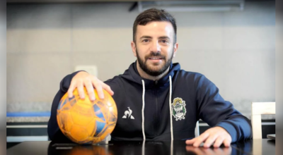 Mariano Maida, durante su estadía como entrenador en Gimnasia y Esgrima de la Plata, en 2020.