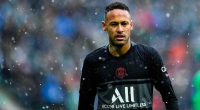 Neymar durante el partido frente al  Saint-Étienne, el domingo 28 de noviembre de 2021.