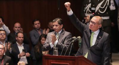 A semanas de entregarse a la justicia, el 21 de junio de 2017, Jorge Glas presentó una rendición de cuentas en la Asamblea.