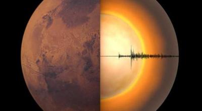 Ilustración. Utilizando datos sísmicos, los investigadores han medido la corteza, el manto y el núcleo de Marte.
