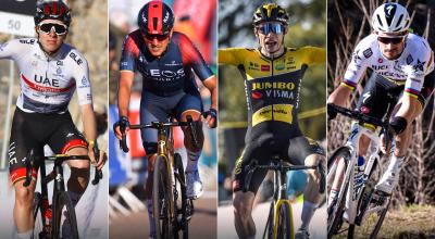 Tadej Pogacar, Richard Carapaz, Jonas Vingegaard y Julian Alaphilippe, algunas de las estrellas que correrán la Tirreno-Adriático 2022.