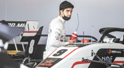 Juan Manuel Correa, durante el Gran Premio de Bahrein de la Fórmula 3, el 18 de marzo de 2022.