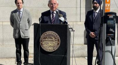 Presidente del Comité de Relaciones Exteriores del Senado, el demócrata Bob Menéndez, en un acto público en New Jersey, en Estados Unidos, el 21 de marzo de 2022.