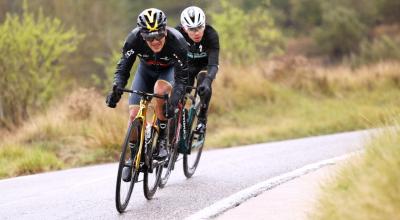 Richard Carapaz, del Ineos, durante la Etapa 7 de la Volta a Catalunya, el 26 de marzo de 2022.