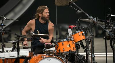 Taylor Hawkins, baterista del grupo de rock Foo Fighters, durante un ensayo en Estados Unidos, el 16 de febrero de 2022. 