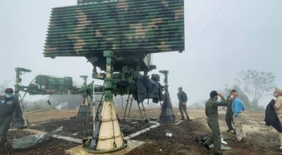 Tras el atentado, ocurrido en la madrugada del 7 de noviembre, el ministro de Defensa Luis Hernández, visitó el cerro de Montecristi, para verificar los daños en el radar.