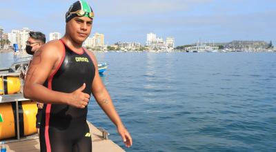 David Farinando, antes de su participación en el Campeonato Nacional de Salinas, el viernes 22 de abril de 2022.