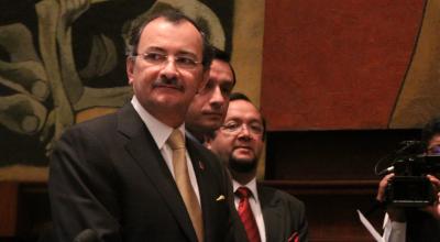 El excontralor, Carlos Pólit, en una imagen de archvo durante una comparecencia en la Asamblea Nacional.