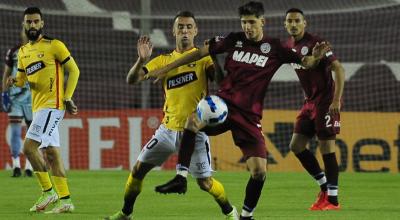 Damián Díaz, en el partido de Barcelona ante Lanús, por Copa Sudamericana, el 14 de abril de 2022.