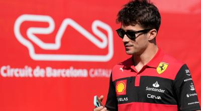 El piloto monegasco Charles Leclerc de Ferrari durante los entrenamientos libres del Gran Premio de España de Fórmula 1, el 21 de mayo de 2022.