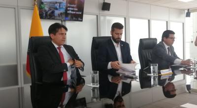 Rueda de prensa del ministro de Finanzas, Pablo Arosemena, el 11 de julio de 2022.