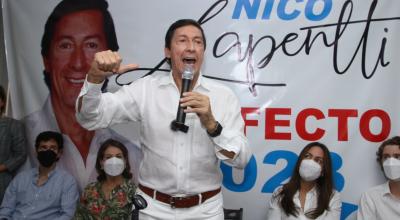 El exprefecto de Guayas, Nicolás Lapentti, anunció su candidatura a la Prefectura de la provincia, el 6 de julio de 2022.