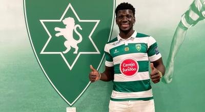 Sergio Quintero, con la camiseta del Sporting Clube de Covilha, el 22 de julio de 2022.