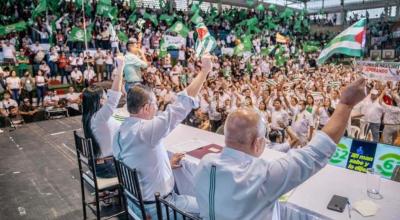 El movimiento Caminantes, en su asamblea general el 16 de julio de 2022, en Portoviejo (Manabí).