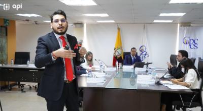 Raúl González, miembro de la terna propuesta para la Superintendencia de Bancos, el 19 de julio de 2022, en Quito.