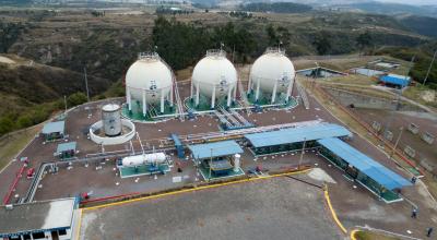 Terminal de Almacenamiento de Gas Licuado de Petróleo o de uso doméstico en Oyambaro, en Quito, el 14 de agosto de 2022.