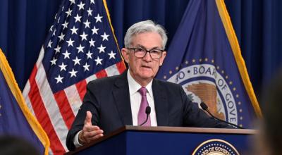 El presidente de la Reserva Federal de Estados Unidos, Jerome Powell, en una conferencia de prensa en Washington, el 27 de julio de 2022.