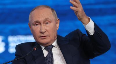 Vladimir Putin, presidente de Rusia, durante el VII Foro Económico Oriental en Vladivostok, el 7 de septiembre de 2022.