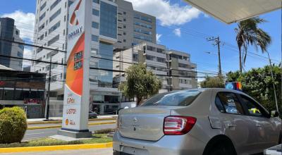 Imagen referencial de una gasolinera en el centro norte de Quito, este 9 de septiembre de 2022.