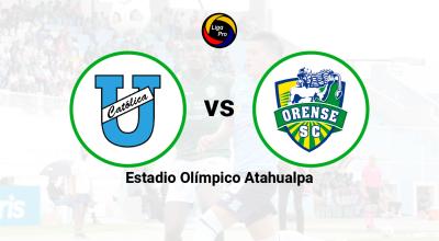 Universidad Catóilca se enfrenta a Orense en el estadio Olímpico Atahualpa el domingo 18 de septiembre de 2022.