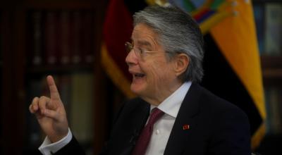 El presidente de Ecuador, Guillermo Lasso, habla con EFE, en Nueva York, el 19 de septiembre de 2022.