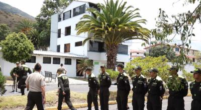 Edificio de dormitorios de los oficiales en la Escuela Superior de Policía, conocido como Castillo de Greyskull, donde habría ocurrido el femicidio de María Belén Bernal.