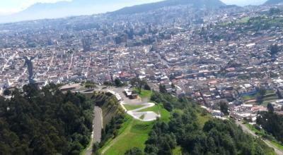 19 de marzo de 2020. Sobrevuelo realizado en Quito para constatar el cumplimiento de las medidas de restricción por coronavirus. 