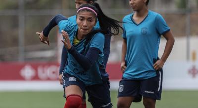 Madelin Riera, entrenando con la Tri femenina, el 28 de septiembre de 2022.