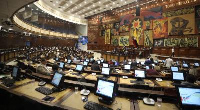 Imagen referencial del Pleno de la Asamblea, en la fallida posesión del CPCCS, el 24 de noviembre de 2022.