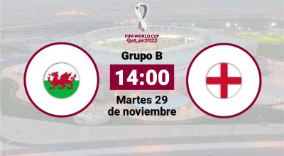 Gales e Inglaterra se enfrentan el martes 29 de noviembre, por el Grupo B del Mundial de Qatar 2022.