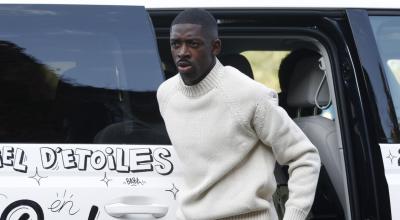 Ousmane Dembélé, antes de un entrenamiento en Francia, el 14 de noviembre de 2022.