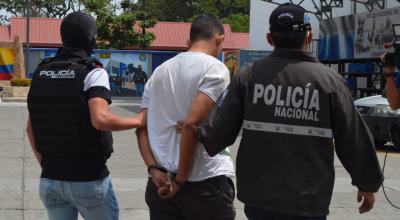 Imagen de Jonathan O. M., presunto secuestrador del militar chileno, en el cuartel Modelo de Policía, tras ser detenido el 4 de diciembre de 2022.