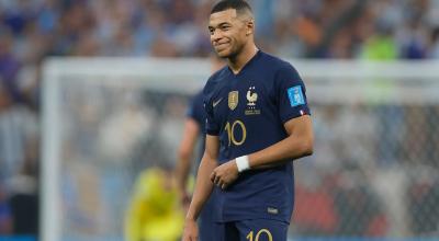 Kylian Mbappé, durante la final de la Copa del Mundo ante Argentina, en el estadio de Lusail.