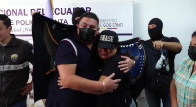 Mujer de 56 años que había sido secuestrada durante 22 días, es liberada por la Unidad Antisecuestros de la Policía. Manta, 18 de diciembre de 2022.