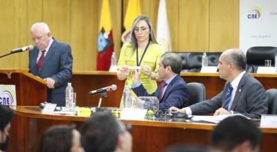 La Delegación Provincial de Pichincha realizó el sorteo para determinar el orden de los debates, este 21 de diciembre de 2022.