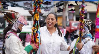 La prefecta de Pichincha, Paola Pabón, durante un evento en noviembre de 2022.