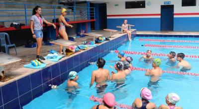 Niños y niñas se entrenan en el Club Varadero, el 30 de agosto de 2019.