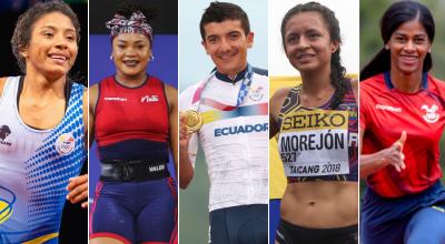 Lucía Yépez, Neisi Dajomes, Richard Carapaz, Glenda Morejón y Anahí Suárez son algunos de los ecuatorianos que buscarán un cupo a París 2024.